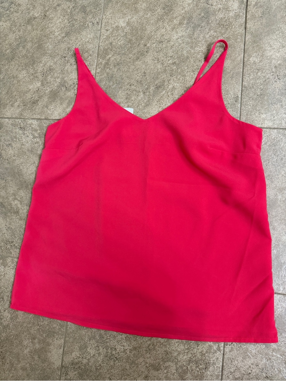 Banana Republic Bright Pink V-Neck Spaghetti Strap Camisole